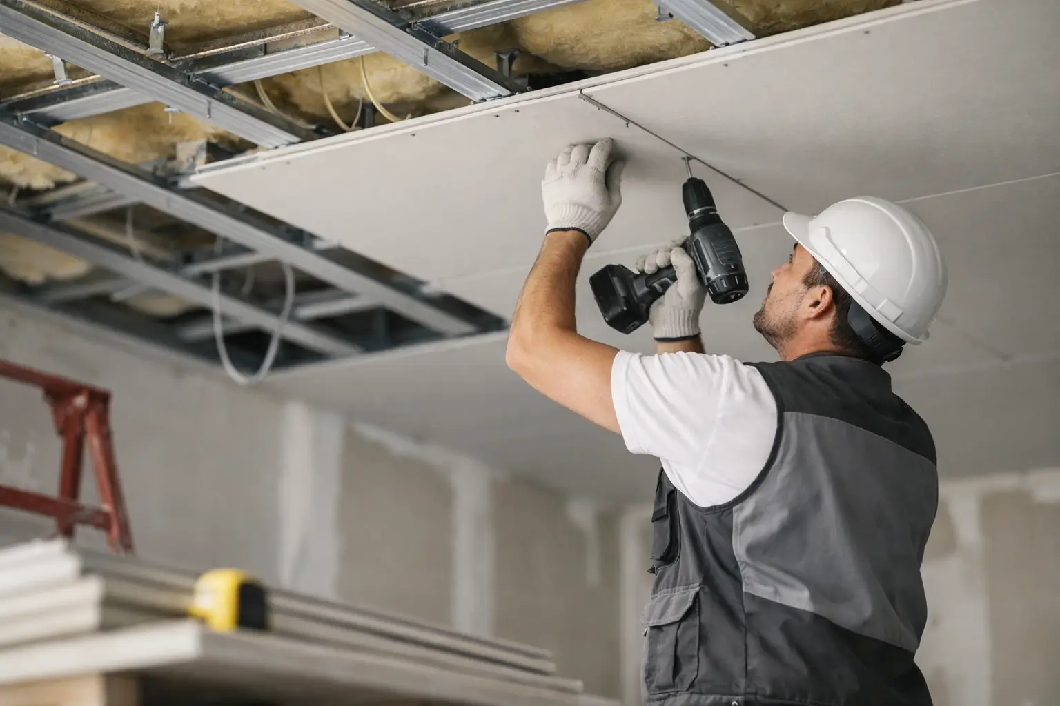 Montaj rigips tavan pret: ce plătiți real